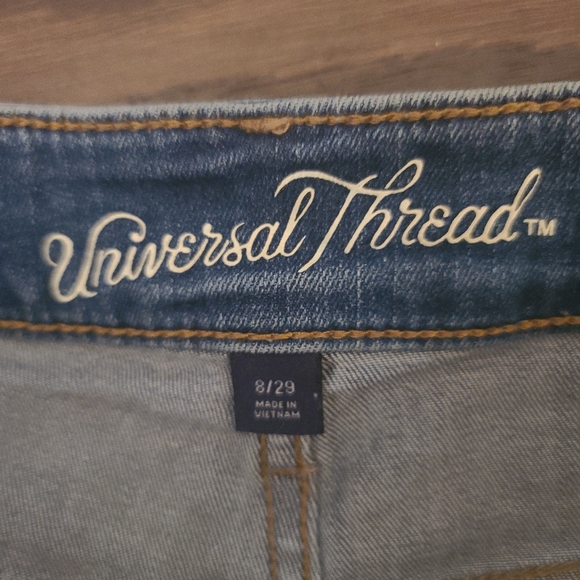 Universal Thread High Rise Distressed Denim Shorts - Picture 6 of 8